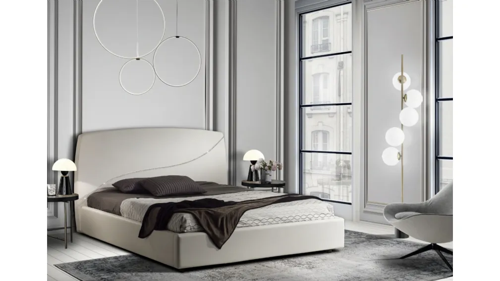 Letto in ecopelle con Swarovski Marilyn di Italnotte