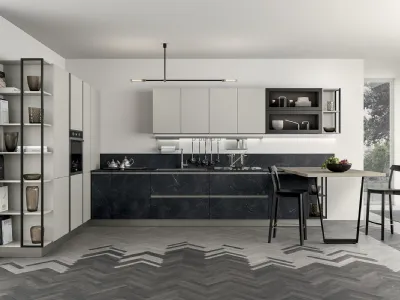 Cucina rovere chiaro moderna lineare Isla Colombini casa