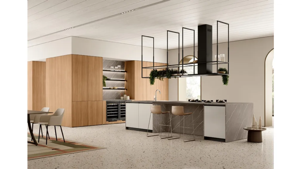 Cucina Moderna con isola Linea di Colombini Casa Artec