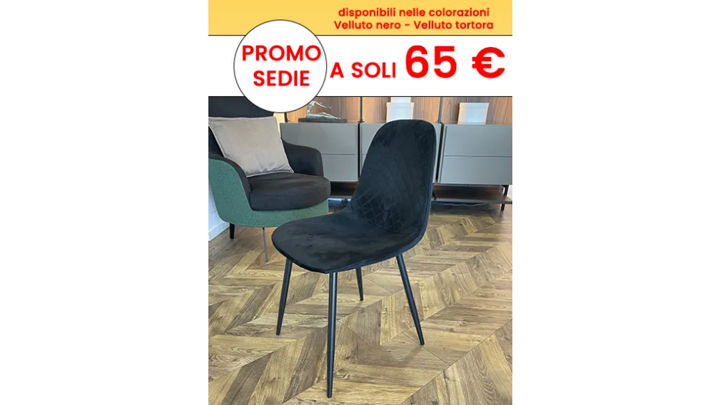 promo sedia velluto