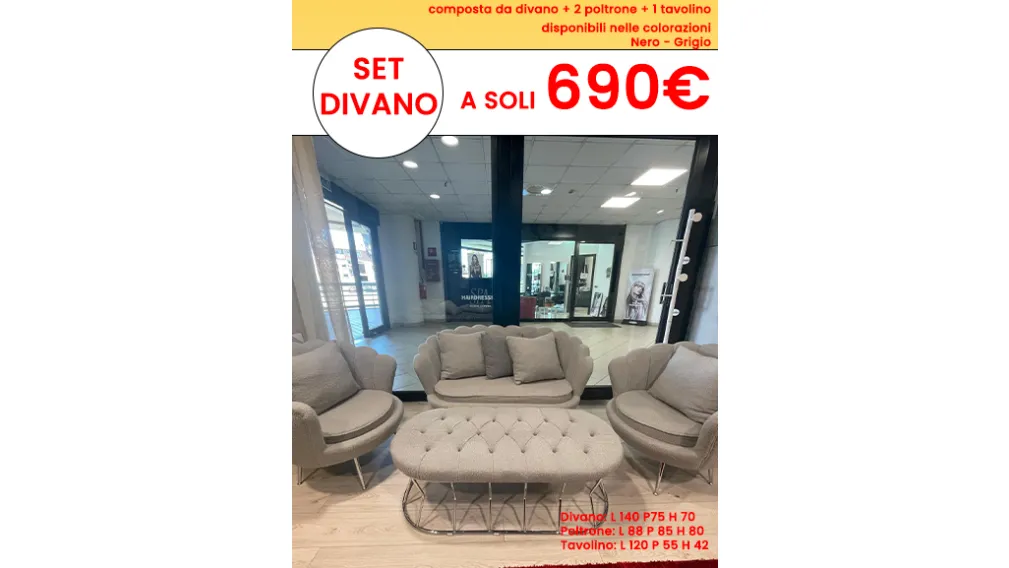 promo set divano