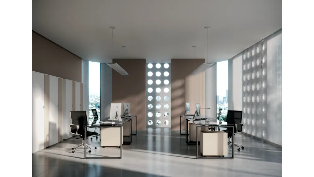 Scrivania Operativa Loft Lightness 03 di Colombini Office